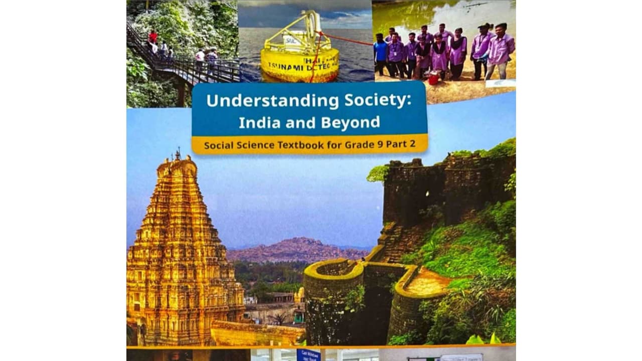 NCERT Class IX Social Science textbook (Photo/ANI) NCERT Class IX Social Science textbook (Photo/ANI)