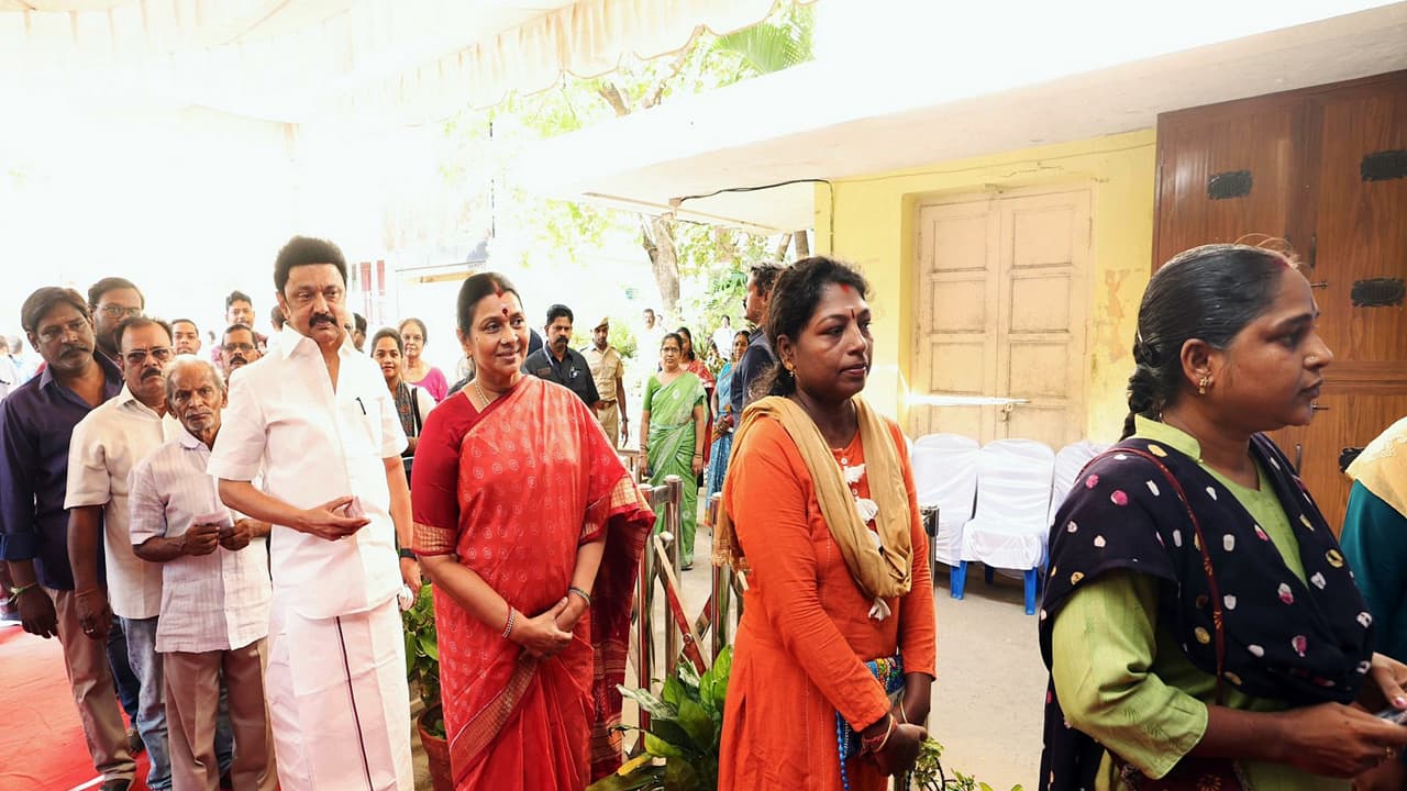 A file photo of MK Stalin at a polling station in Tamil Nadu (Photo/ANI) A file photo of MK Stalin at a polling station in Tamil Nadu (Photo/ANI)