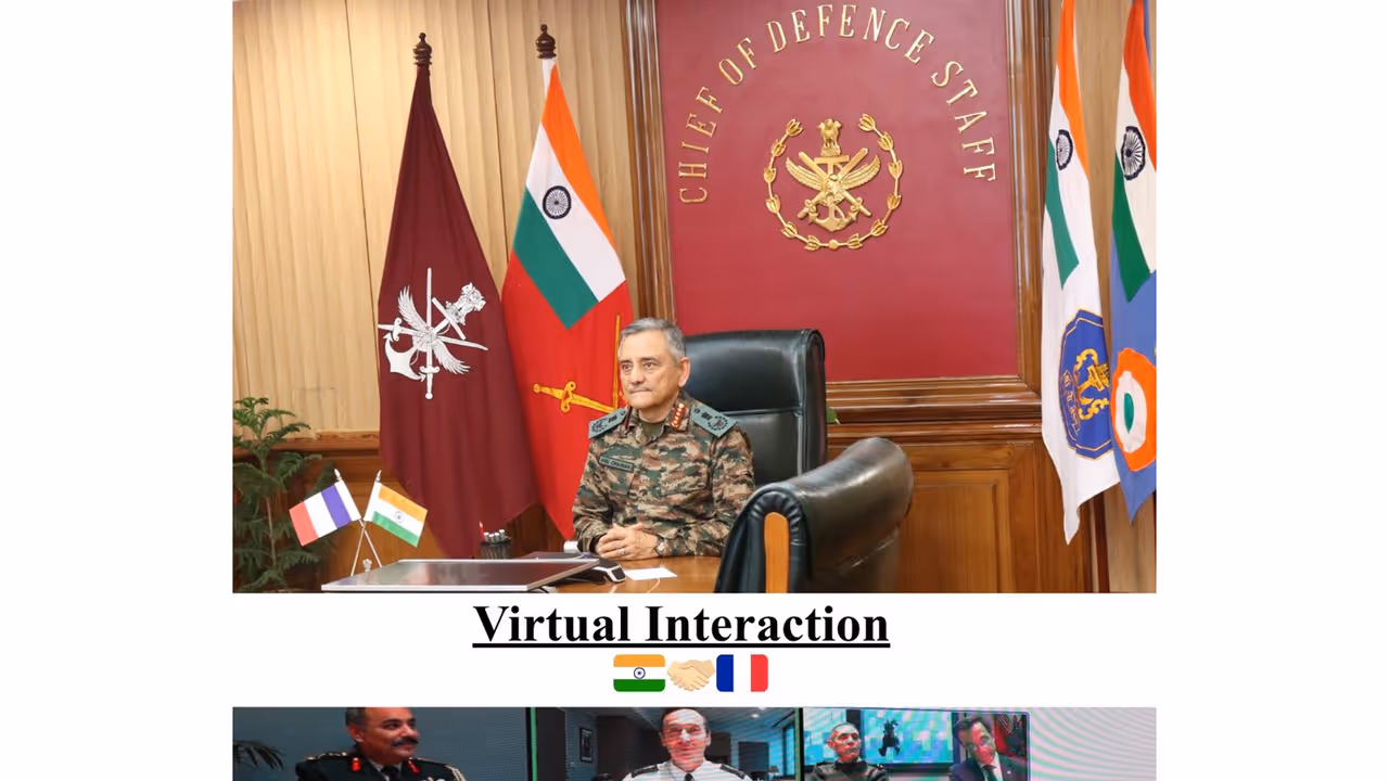 India–France defence chiefs hold talks (Photo/Headquarters, Integrated Defence Staff)
