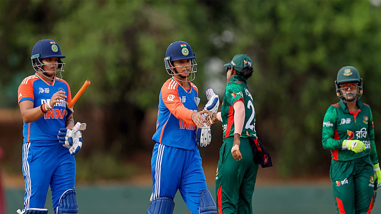 India and Bangladesh players. (Photo/ANI) India and Bangladesh players. (Photo/ANI)