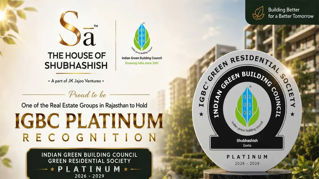 Shubhashish Geeta earns IGBC Platinum, the highest rating awarded by the Indian Green Building Council, standing among just two Platinum rated projects in the state (Image Courtesy: The House of Subhashish) Shubhashish Geeta earns IGBC Platinum, the highest rating awarded by the Indian Green Building Council, standing among just two Platinum rated projects in the state (Image Courtesy: The House of Subhashish)