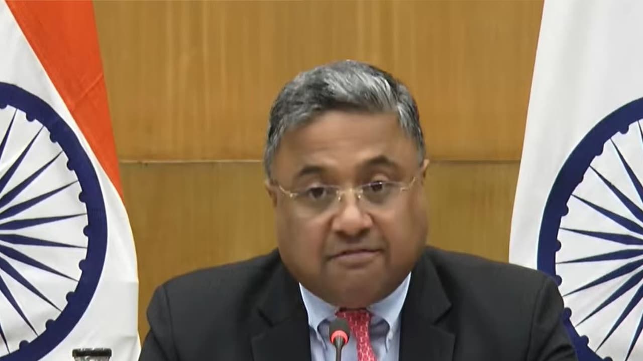 MEA Secretary (West) Sibi George (Photo/Youtube@MEAIndia) MEA Secretary (West) Sibi George (Photo/Youtube@MEAIndia)
