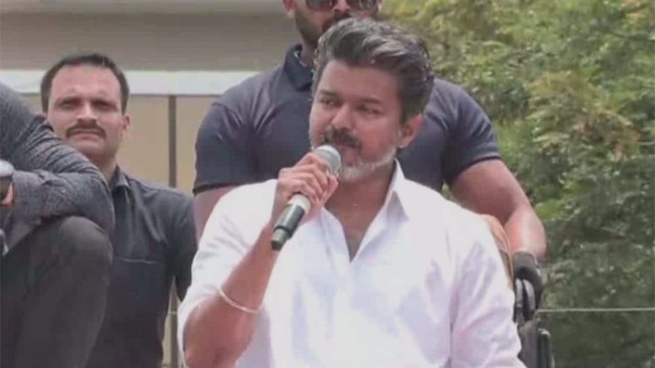 Tamilaga Vettri Kazhagam (TVK) chief Vijay (Photo/ANI) Tamilaga Vettri Kazhagam (TVK) chief Vijay (Photo/ANI)