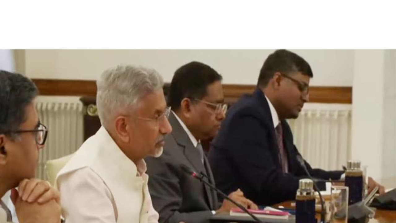 EAM Jaishankar speaks at delegation level talks with Marco Rubio (Photo/X@DrSJaishankar) EAM Jaishankar speaks at delegation level talks with Marco Rubio (Photo/X@DrSJaishankar)