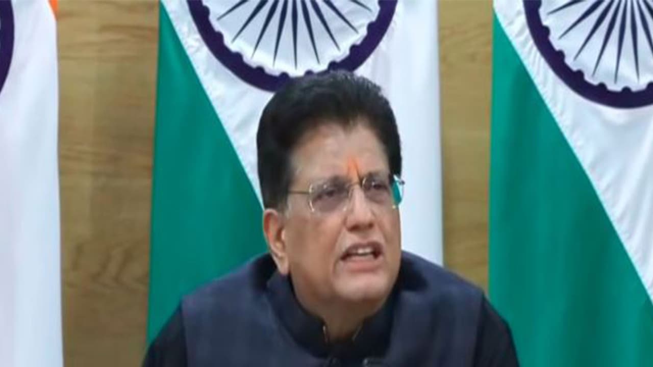 Union Commerce and Industry Minister Piyush Goyal (Photo/Youtube@PiyushGoyalOfficial) Union Commerce and Industry Minister Piyush Goyal (Photo/Youtube@PiyushGoyalOfficial)
