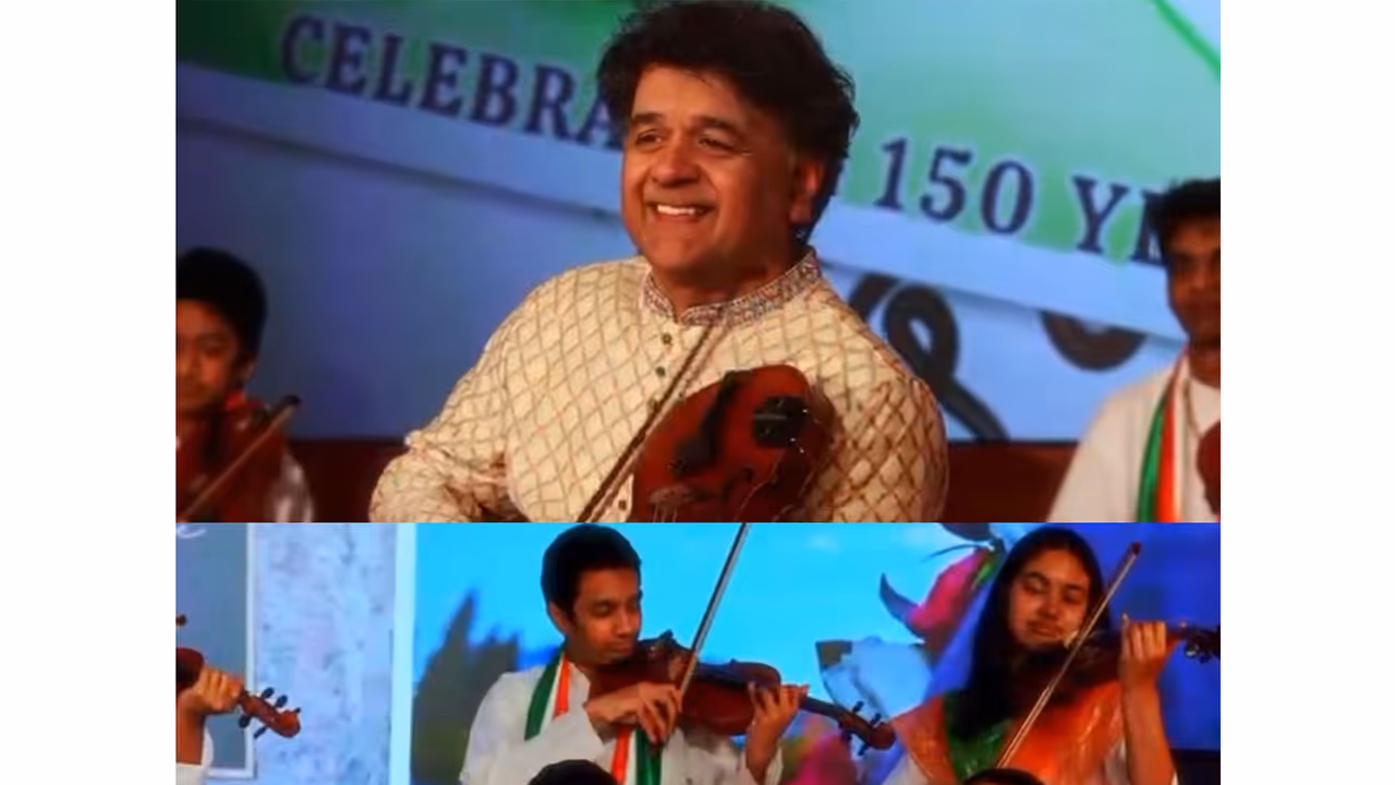 Musician Ganesh Rajagopalan performing with his students (Photo/Consulate General of India Seattle) Musician Ganesh Rajagopalan performing with his students (Photo/Consulate General of India Seattle)