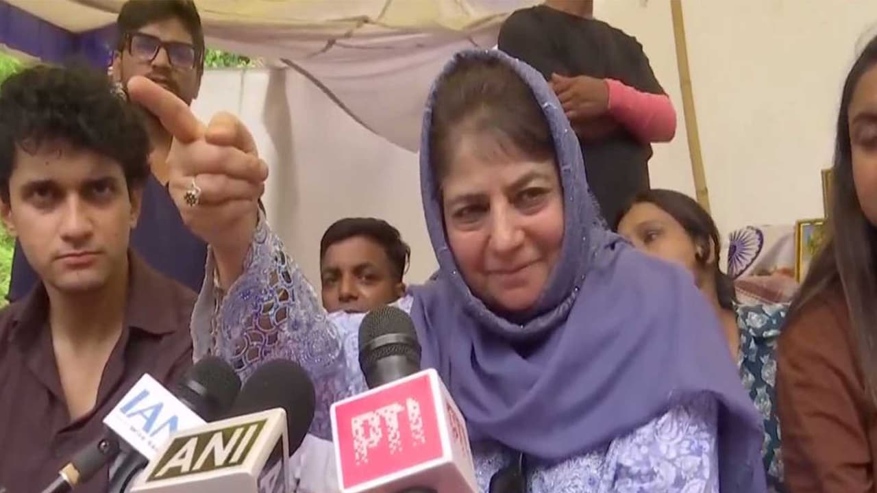 Peoples Democratic Party (PDP) President Mehbooba Mufti (Photo/ANI) Peoples Democratic Party (PDP) President Mehbooba Mufti (Photo/ANI)