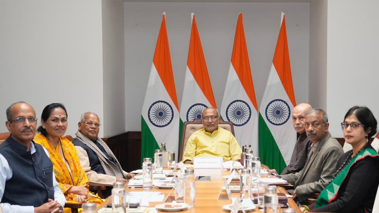 Vice President CP Radhakrishnan briefed on key initiatives and achievements of MSME Ministry (Photo/PIB) Vice President CP Radhakrishnan briefed on key initiatives and achievements of MSME Ministry (Photo/PIB)