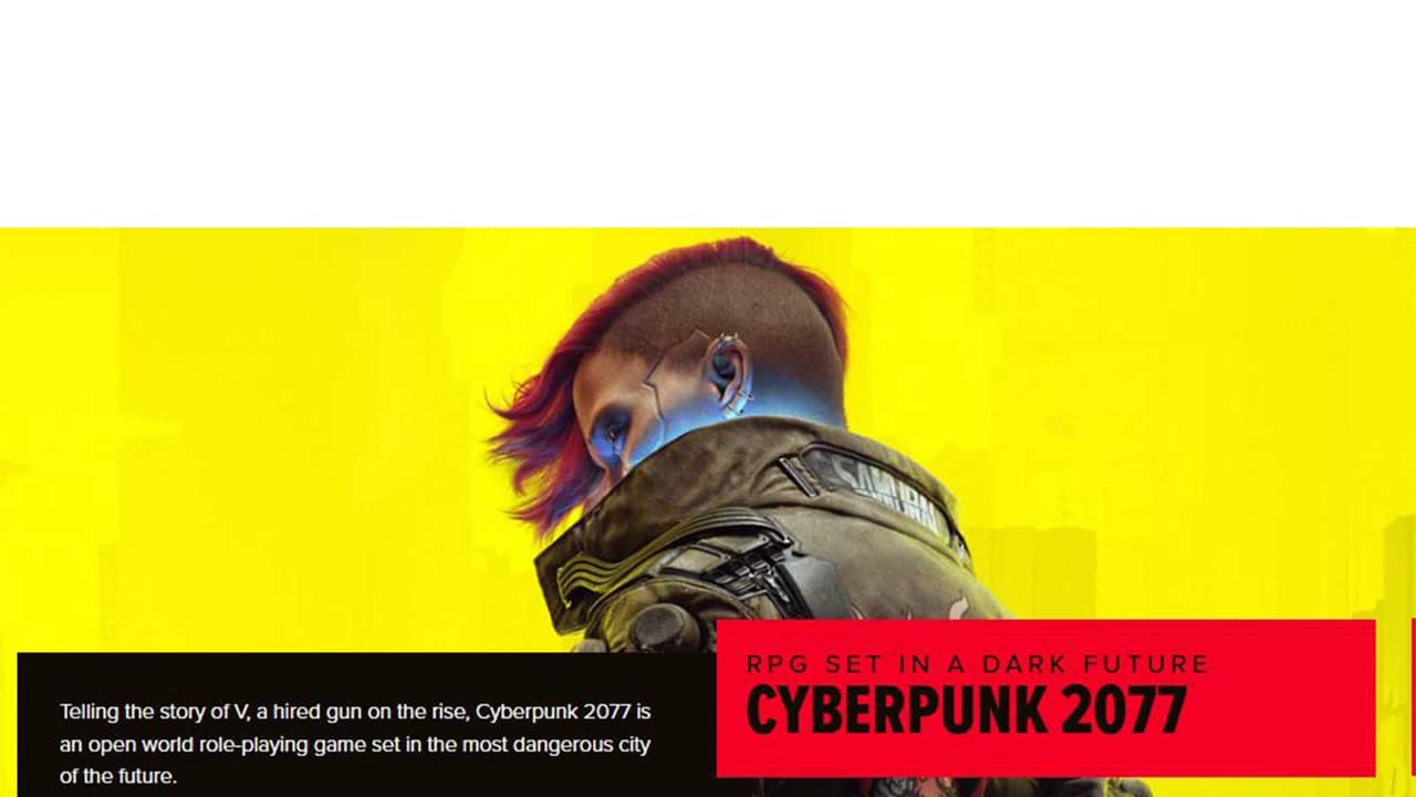 Cyberpunk 2077 (Image source: cdprojektred) Cyberpunk 2077 (Image source: cdprojektred)