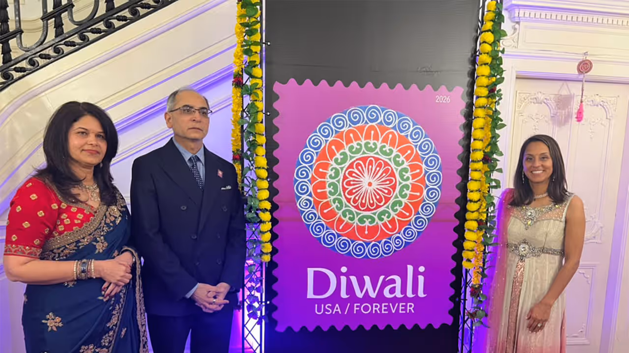 US Postal Service releases 2026 Diwali Forever Stamp (Photo/ANI) US Postal Service releases 2026 Diwali Forever Stamp (Photo/ANI)