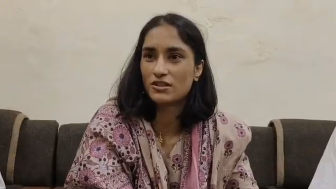 Former Olympian and Congress MLA Vinesh Phogat (Photo/ANI) Former Olympian and Congress MLA Vinesh Phogat (Photo/ANI)