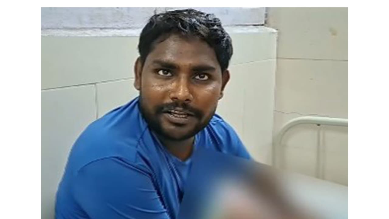 Father of the child injured in the alleged Pitbull attack (Photo/ANI) Father of the child injured in the alleged Pitbull attack (Photo/ANI)