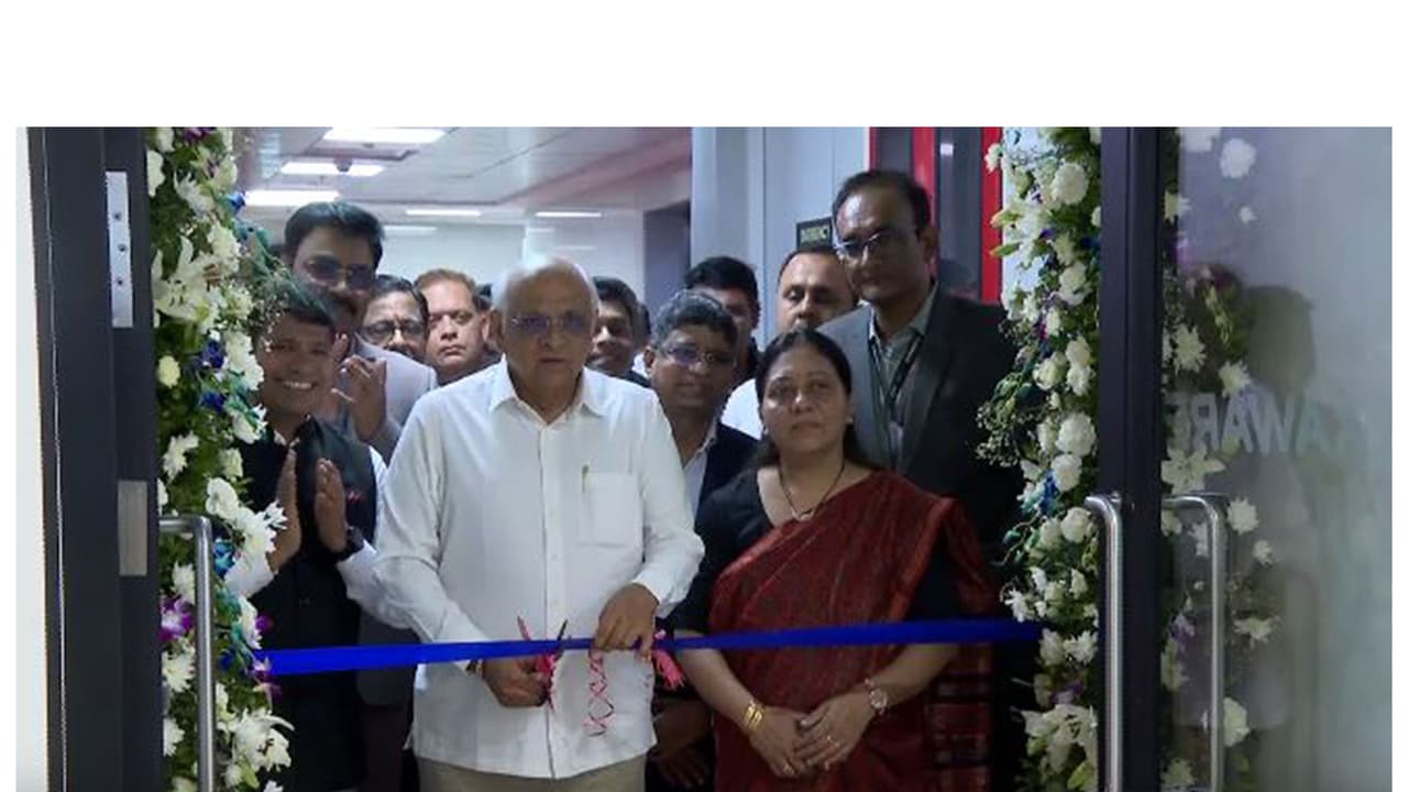 Chief Minister Bhupendra Patel inaugurating the new Delivery Centre of Hexaware Technologies (Photo/ Gujarat CMO) Chief Minister Bhupendra Patel inaugurating the new Delivery Centre of Hexaware Technologies (Photo/ Gujarat CMO)