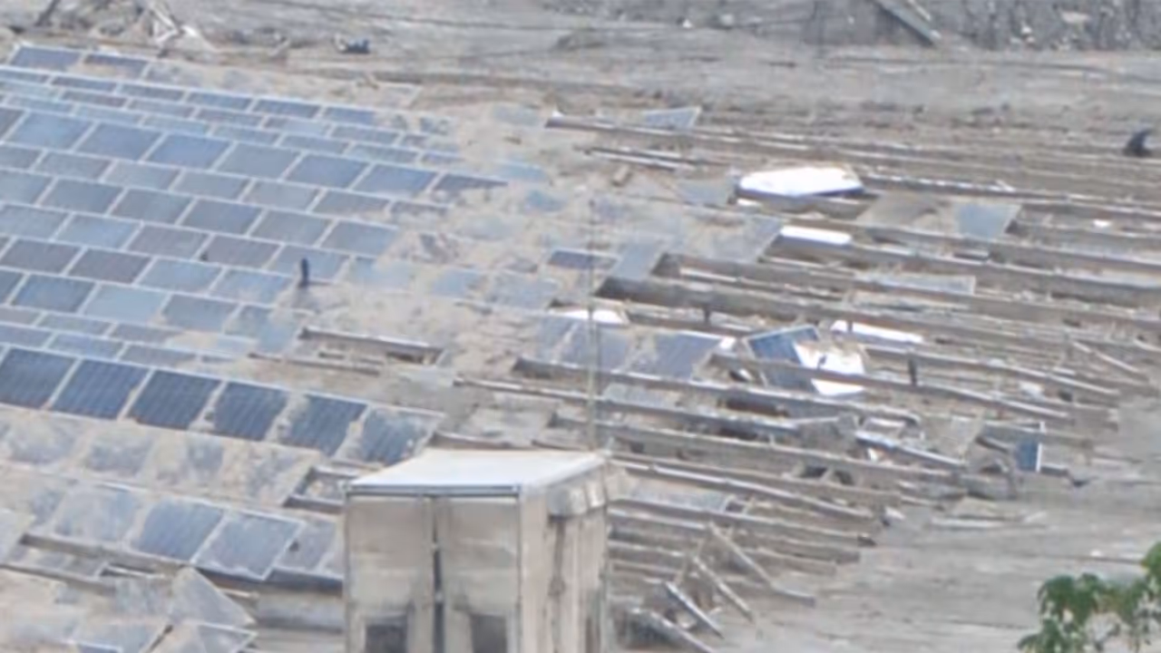 Flash floods damage Nuwakot solar project along Trishuli River (Photo/ANI) Flash floods damage Nuwakot solar project along Trishuli River (Photo/ANI)