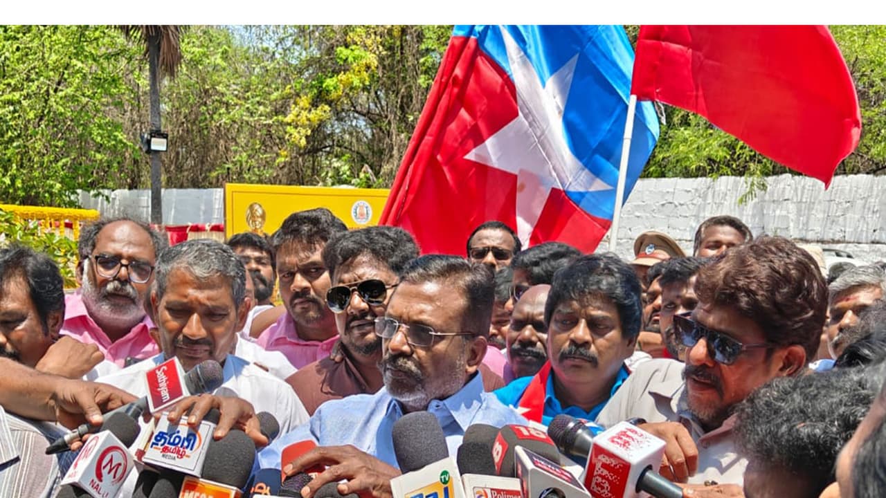 VCK President Thol. Thirumavalavan (Photo/ANI) VCK President Thol. Thirumavalavan (Photo/ANI)