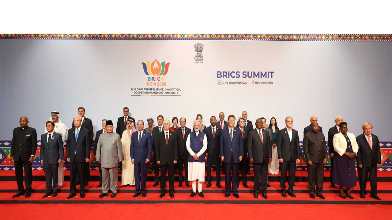 PM Narendra Modi with Leaders of BRICS Member and Partner Countries (Photo/X@MEAIndia) PM Narendra Modi with Leaders of BRICS Member and Partner Countries (Photo/X@MEAIndia)
