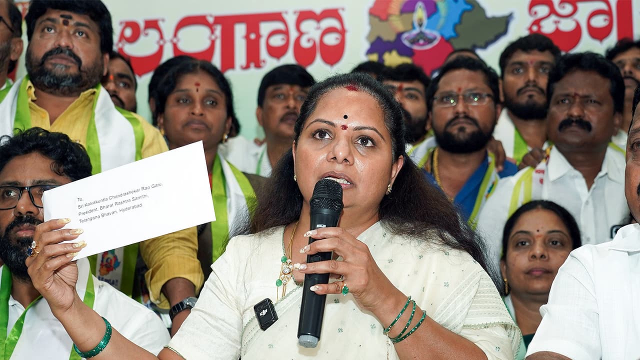 Telangana Jagruthi president Kalvakuntla Kavitha (Photo/ANI) Telangana Jagruthi president Kalvakuntla Kavitha (Photo/ANI)