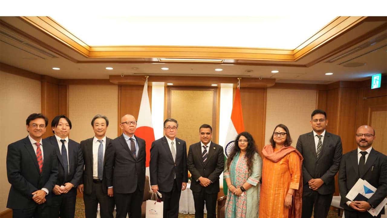 Gujarat Deputy CM meets Japanese firms (Photo/ANI) Gujarat Deputy CM meets Japanese firms (Photo/ANI)