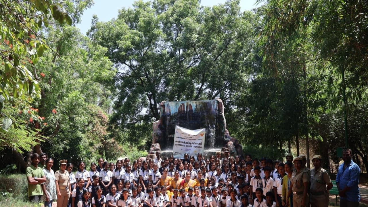 Awareness and educational programmes for students at Tropical Butterfly Conservatory in Trichy (Photo/ANI) Awareness and educational programmes for students at Tropical Butterfly Conservatory in Trichy (Photo/ANI)