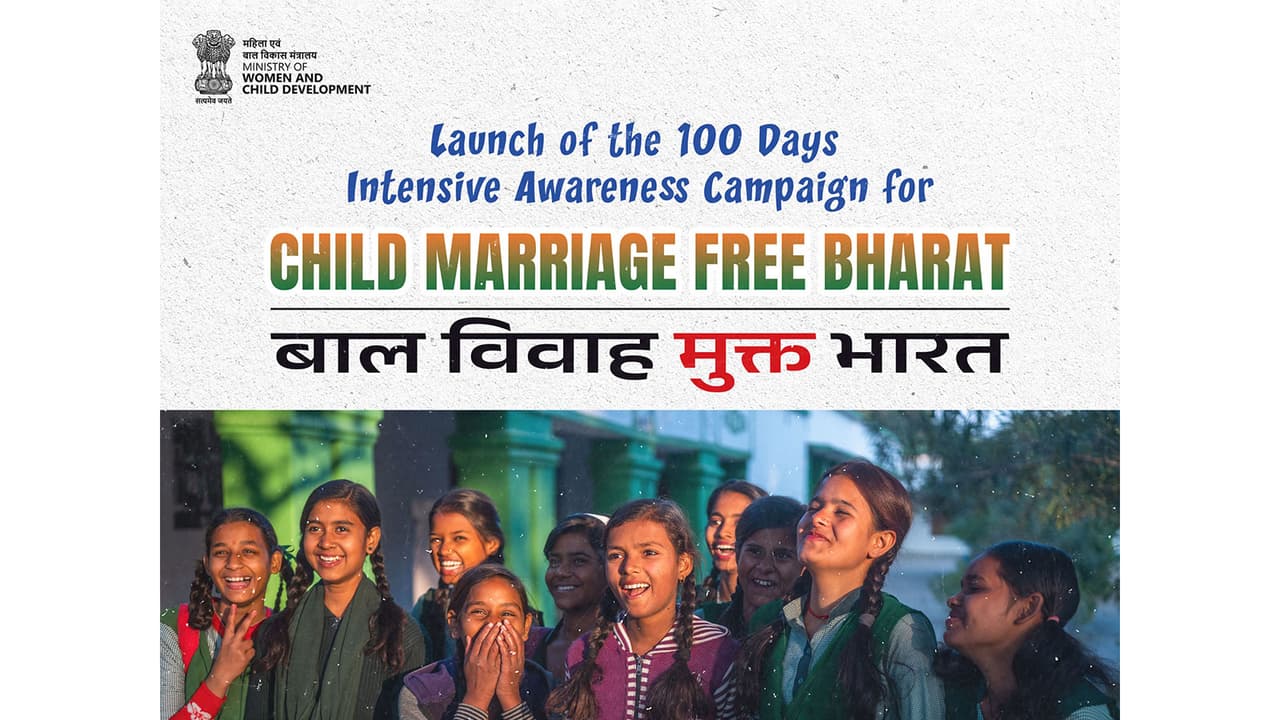 Child Marriage Free Bharat Campaign (Photo/@MinistryWCD) Child Marriage Free Bharat Campaign (Photo/@MinistryWCD)