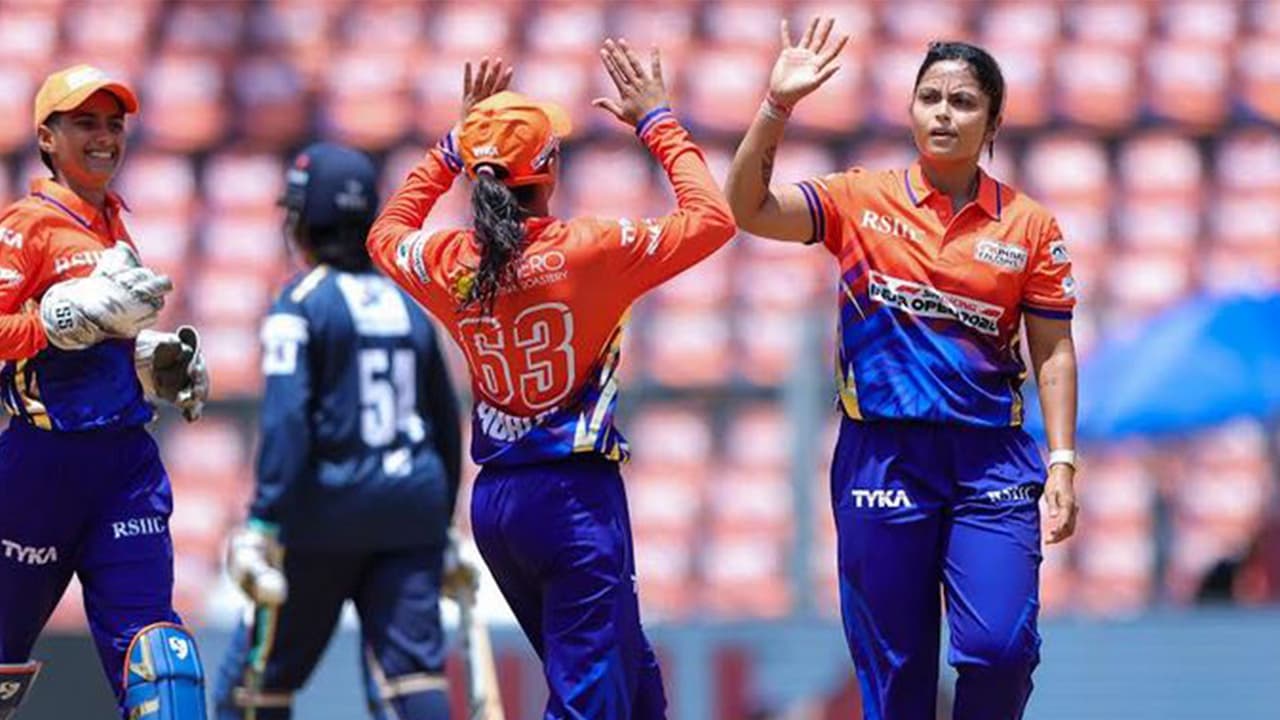 SOBO Mumbai Falcons celebrate after beating Thane Sky Risers in T20 Mumbai Women’s League (Image: SOBO Mumbai Falcons) SOBO Mumbai Falcons celebrate after beating Thane Sky Risers in T20 Mumbai Women’s League (Image: SOBO Mumbai Falcons)