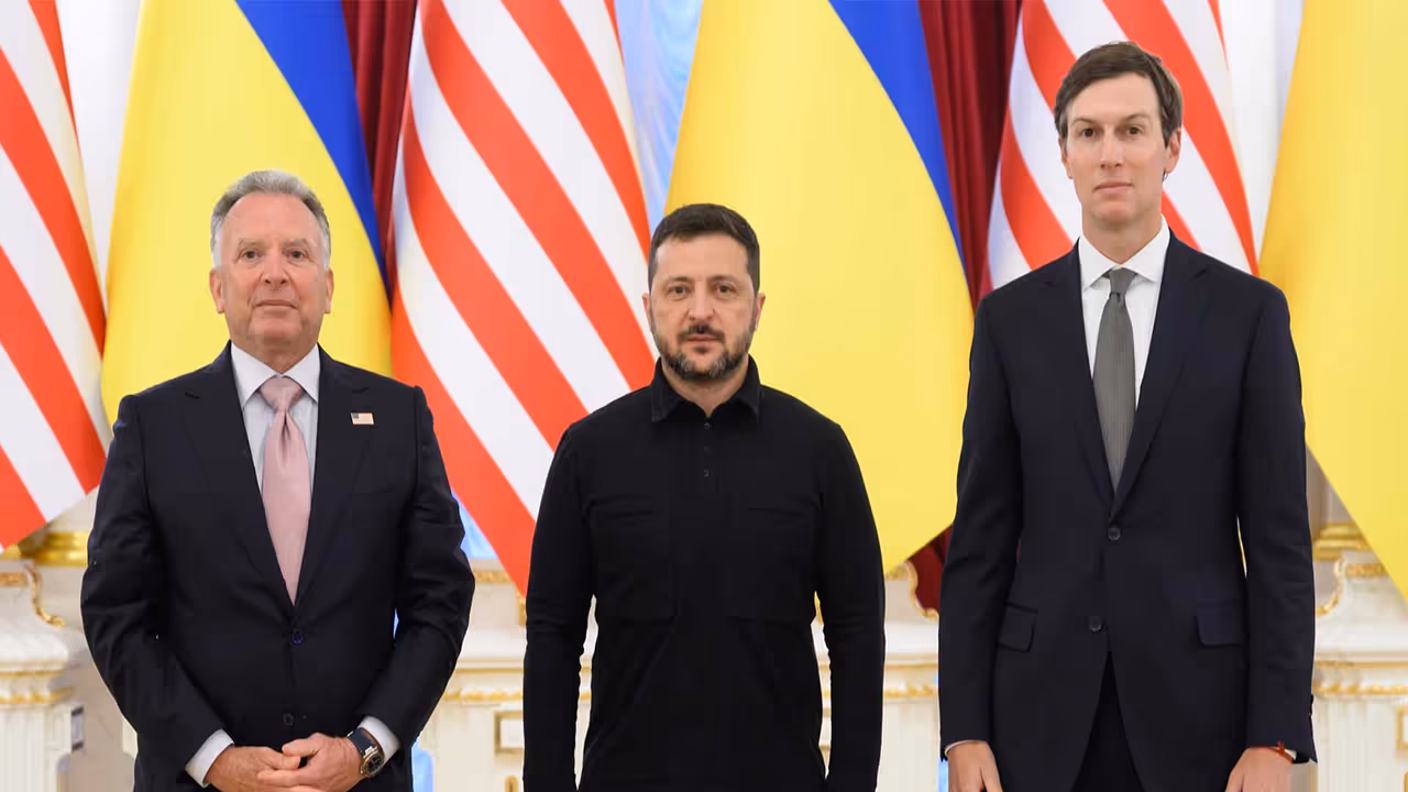 Ukrainian President Volodymyr Zelenskyy with US Special Envoy Steve Witkoff and son in law of US President Donald Trump, Jared Kushner in Kyiv (Photo/X@ZelenskyyUa) Ukrainian President Volodymyr Zelenskyy with US Special Envoy Steve Witkoff and son in law of US President Donald Trump, Jared Kushner in Kyiv (Photo/X@ZelenskyyUa)