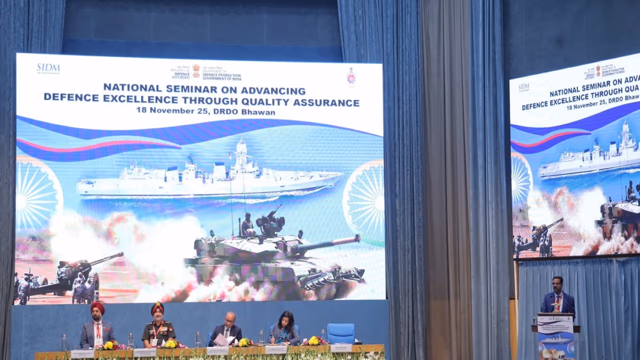 National Seminar held at DRDO Bhawan (Photo/PIB) National Seminar held at DRDO Bhawan (Photo/PIB)