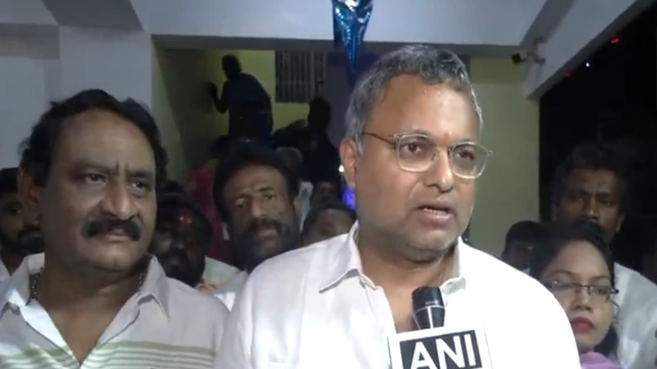 Congress MP Karti Chidambaram. (Photo/ANI) Congress MP Karti Chidambaram. (Photo/ANI)