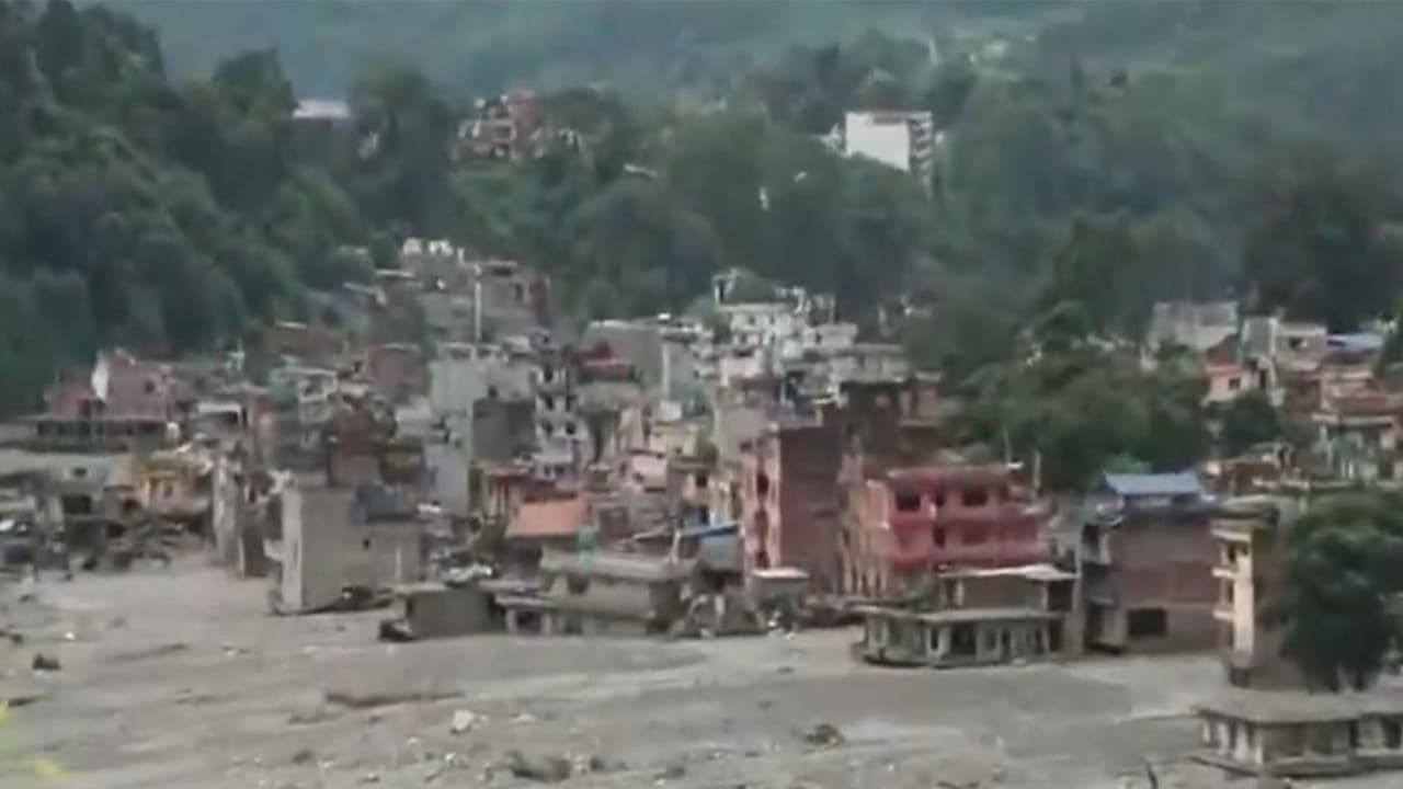 Aftermath of devastating flash floods in Nepal in Nepal's Trishuli area (Photo/ANI) Aftermath of devastating flash floods in Nepal in Nepal's Trishuli area (Photo/ANI)
