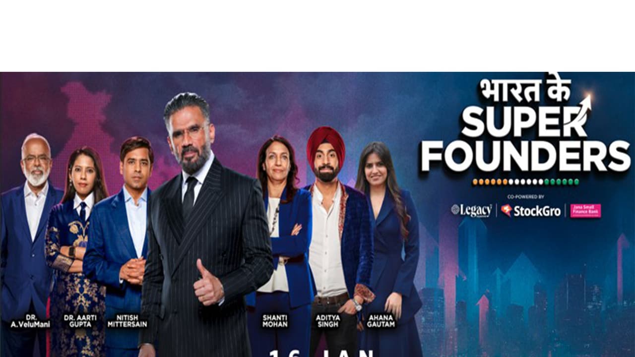 Poster of Bharat Ke Super Founders (Image source:Amazon MX Player) Poster of Bharat Ke Super Founders (Image source:Amazon MX Player)