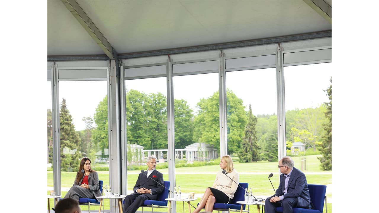 External Affairs Minister S Jaishankar during the discussion in the Kultaranta Talks (Photo/X/@DrSJaishankar) External Affairs Minister S Jaishankar during the discussion in the Kultaranta Talks (Photo/X/@DrSJaishankar)