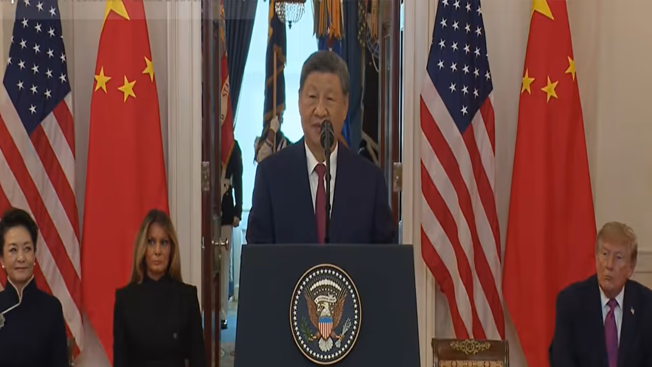 Chinese President Xi Jinping addresses at the White House (Photo/Youtube/White House) Chinese President Xi Jinping addresses at the White House (Photo/Youtube/White House)