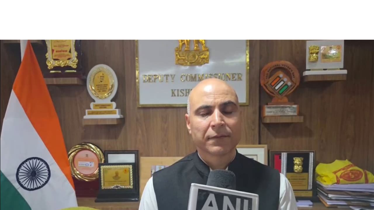 Kishtwar Deputy Commissioner Pankaj Kumar Sharma (Photo/ANI) Kishtwar Deputy Commissioner Pankaj Kumar Sharma (Photo/ANI)
