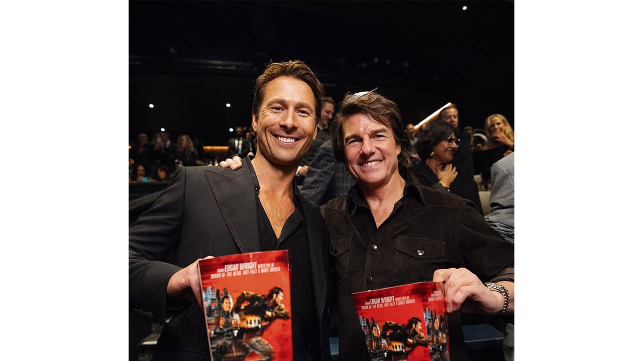 Tom Cruise, Glen Powell pose at 'The Running Man' screening (Photo/Instagram@tomcruise) Tom Cruise, Glen Powell pose at 'The Running Man' screening (Photo/Instagram@tomcruise)