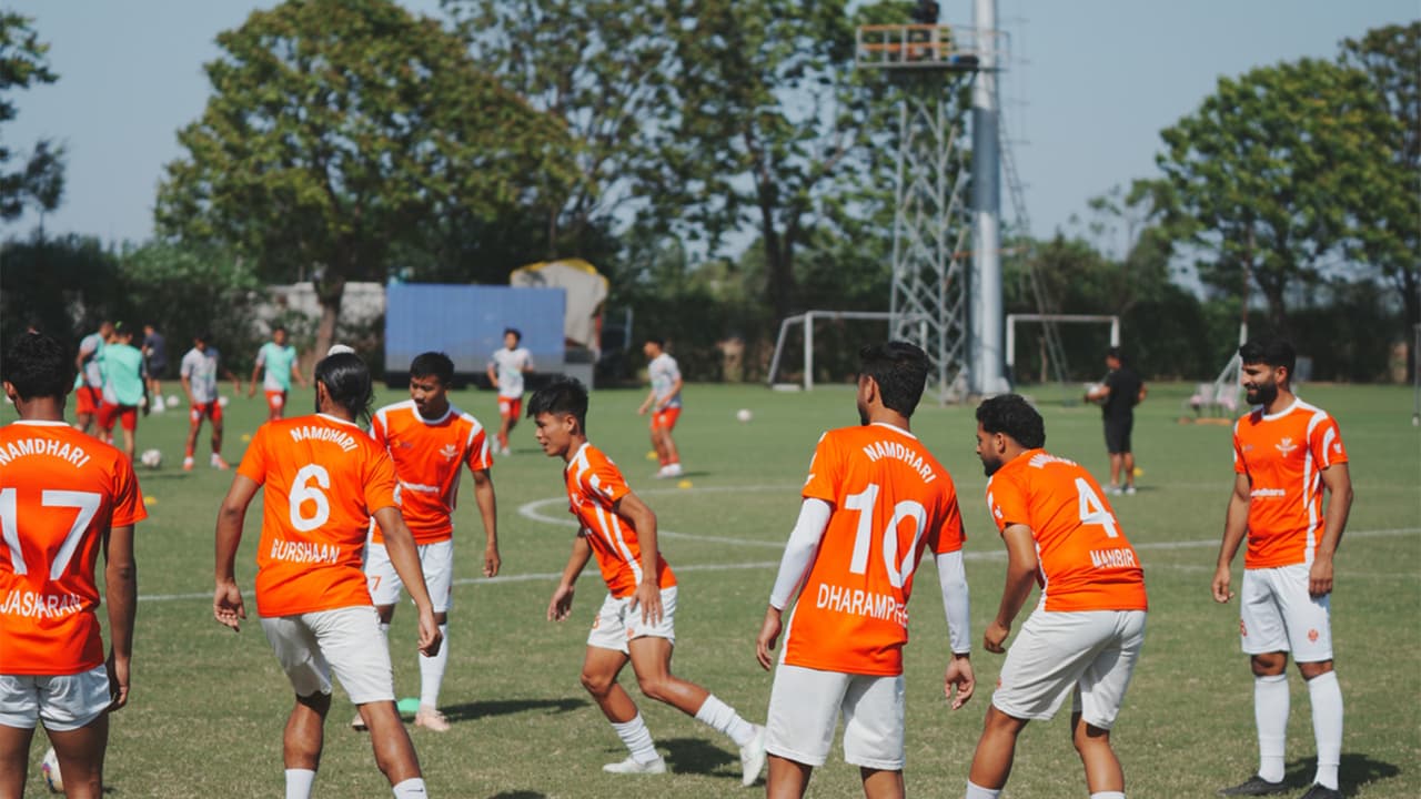 Namdhari FC players training. (Photo: IFL) Namdhari FC players training. (Photo: IFL)