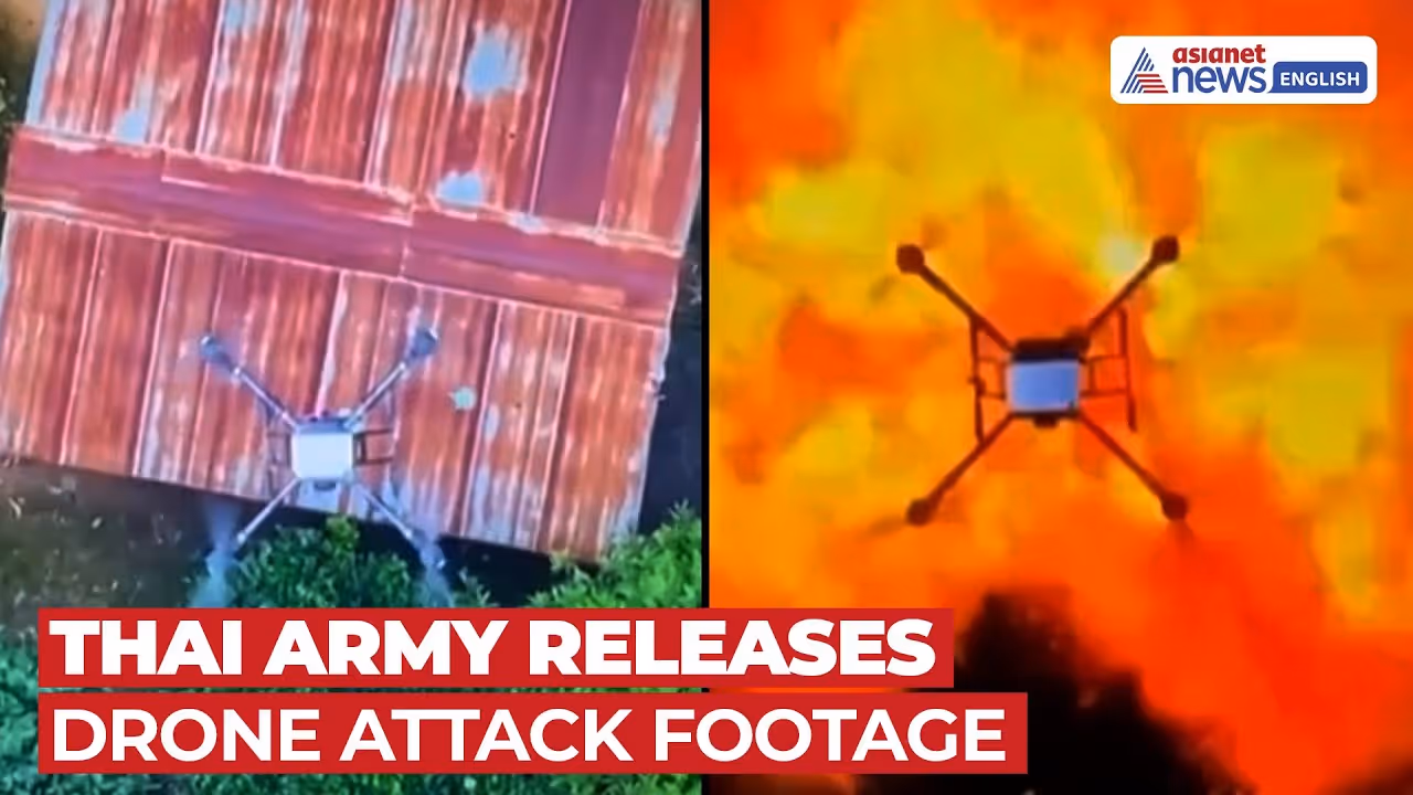 Thai Army RELEASES Footage of Drone Strike on Cambodian Arms as Border Tension Escalates