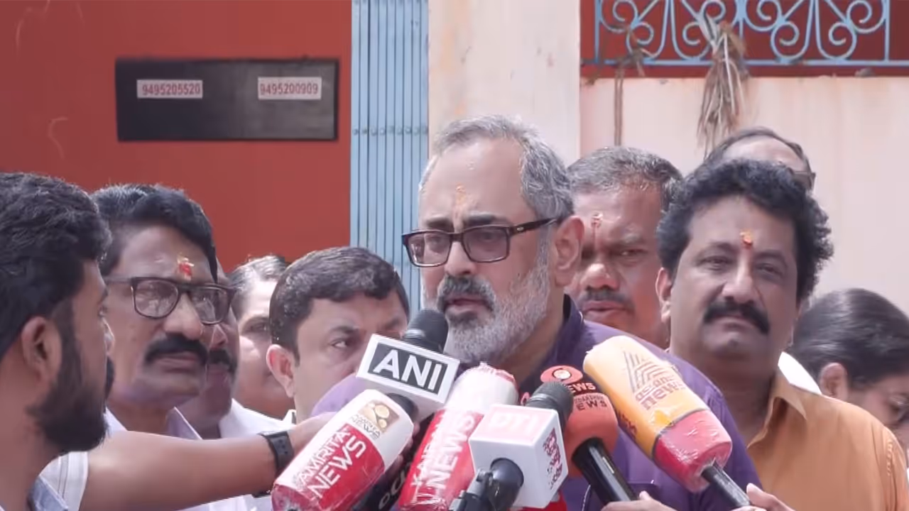 Keralam BJP president and MLA Rajeev Chandrasekhar (Photo/ANI) Keralam BJP president and MLA Rajeev Chandrasekhar (Photo/ANI)