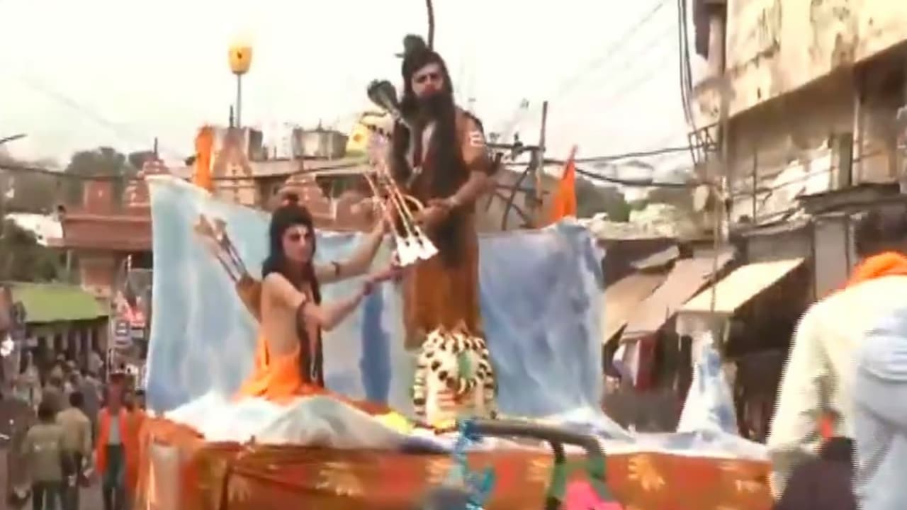 Visual from the Shobha Yatra (Photo/ANI) Visual from the Shobha Yatra (Photo/ANI)