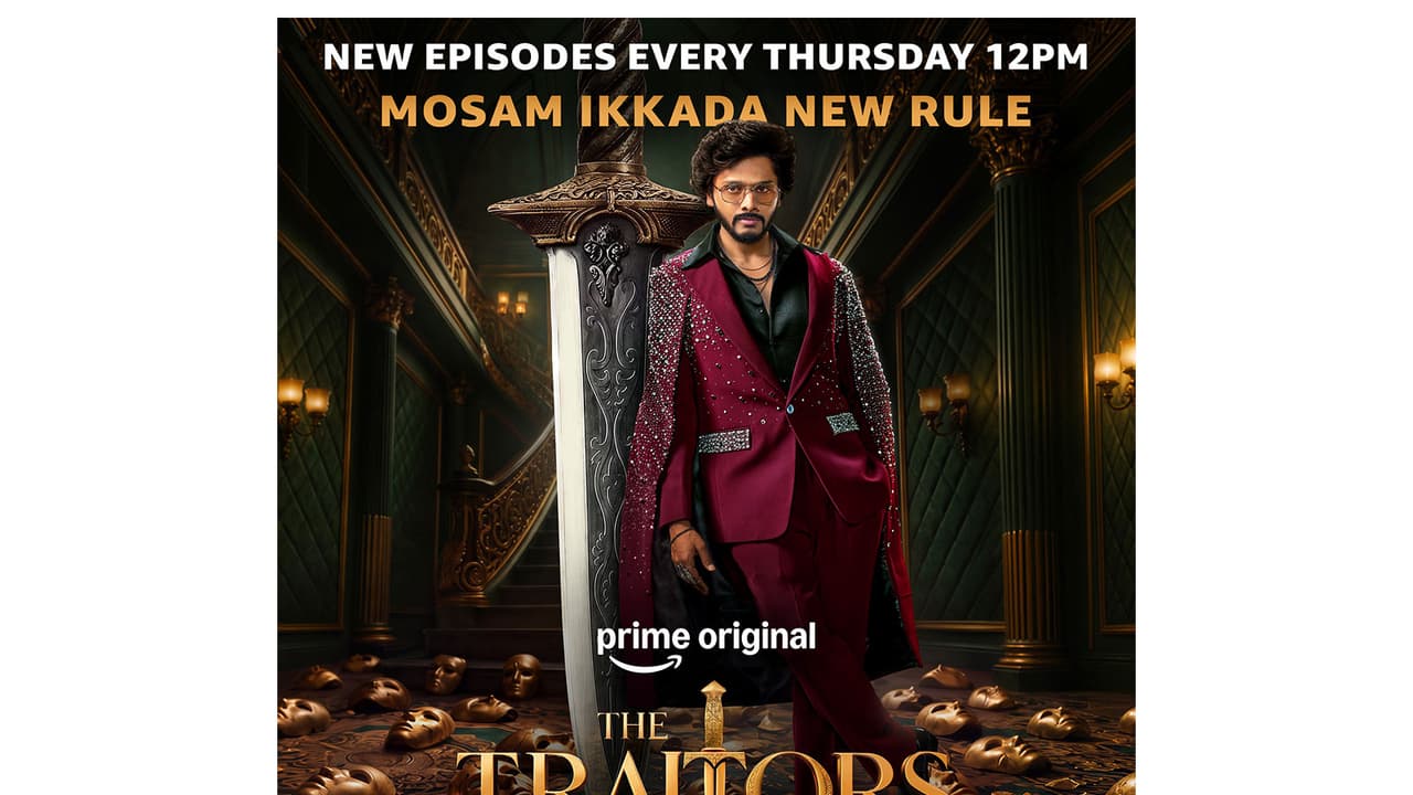 Poster of The Traitors Telugu (Image source: Prime Video) Poster of The Traitors Telugu (Image source: Prime Video)