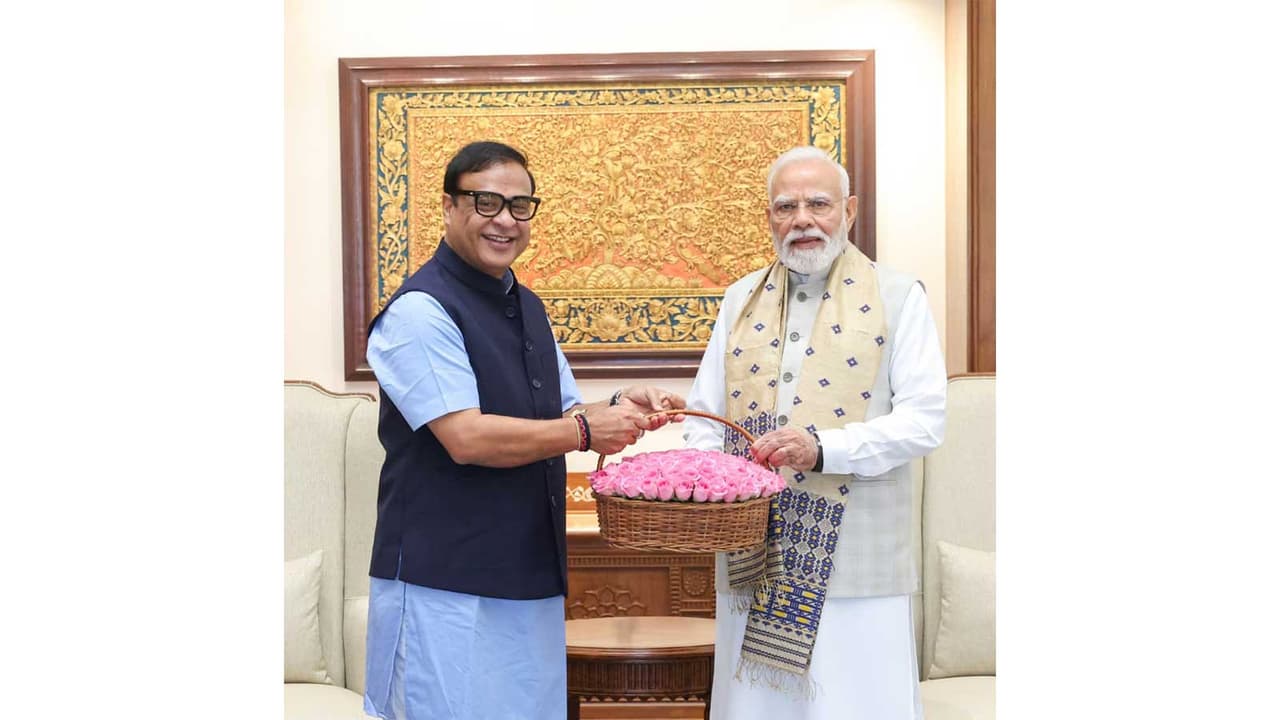 Assam Chief Minister Himanta Biswa Sarma with Prime Minister Narendra Modi (Photo X/ Himanta Biswa Sarma) Assam Chief Minister Himanta Biswa Sarma with Prime Minister Narendra Modi (Photo X/ Himanta Biswa Sarma)