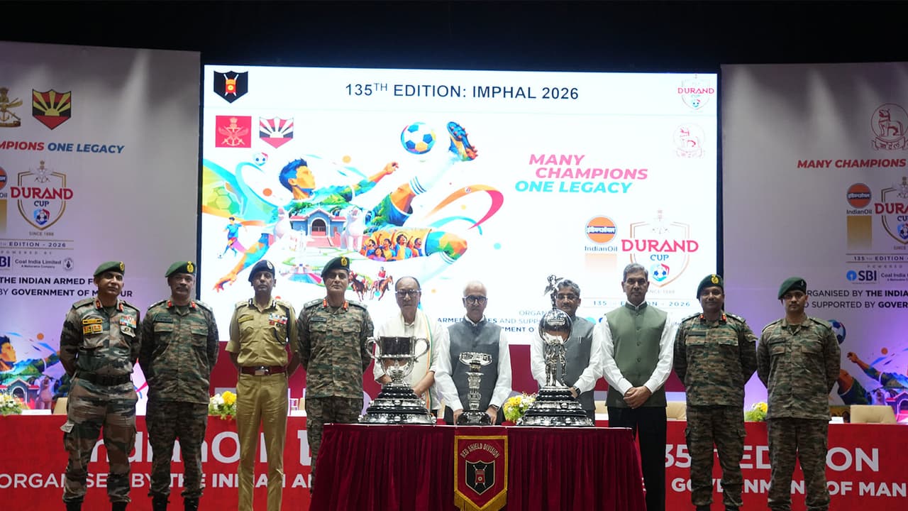 Durand Cup Trophy Tour in Imphal. (Photo/Durand Cup) Durand Cup Trophy Tour in Imphal. (Photo/Durand Cup)