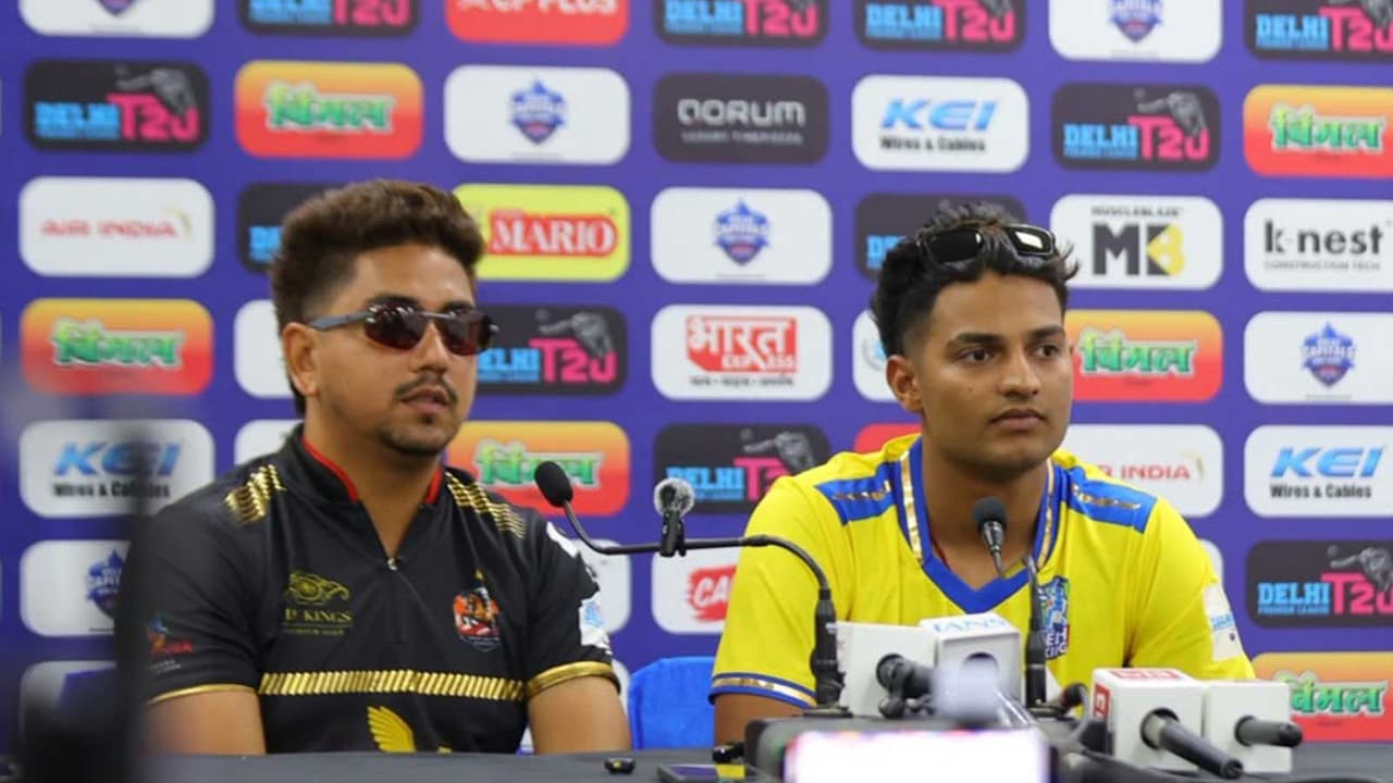 East Delhi Riders skipper Mayank Rawat (L) and Central Delhi Kings captain Yash Dhull. (Photo: DPL T20) East Delhi Riders skipper Mayank Rawat (L) and Central Delhi Kings captain Yash Dhull. (Photo: DPL T20)