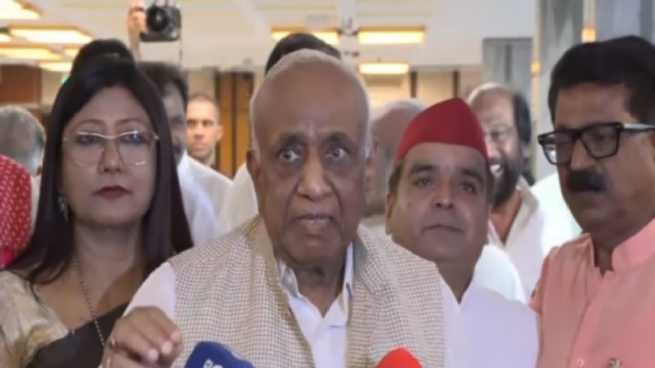 Opposition leaders after walkout (Photo/ANI) Opposition leaders after walkout (Photo/ANI)