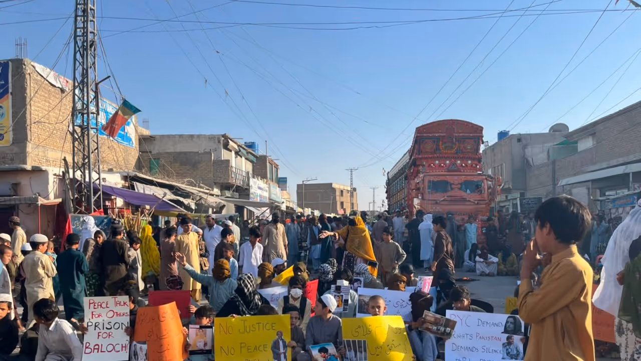 A Baloch protest in Quetta (Photo/@BalochYakjehtiC) A Baloch protest in Quetta (Photo/@BalochYakjehtiC)