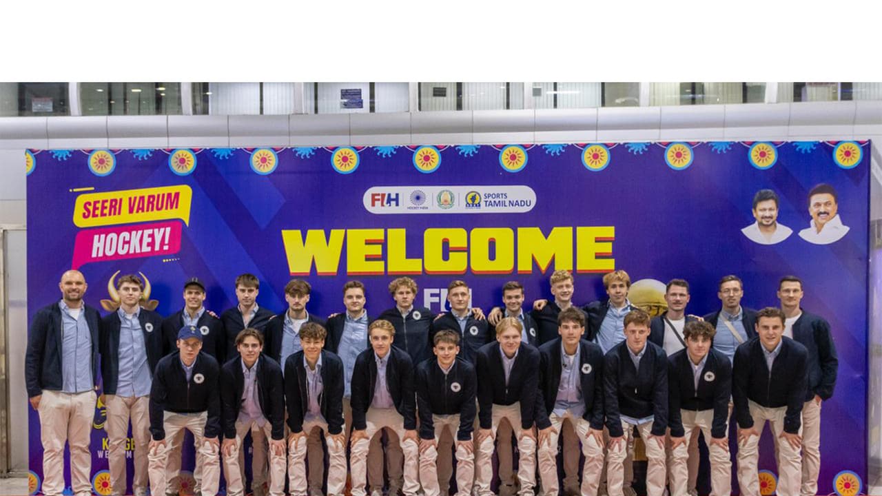 Germany's Junior Hockey Team arriving in Madurai for FIH Hockey Junior World Cup 2025 (Image: HI) Germany's Junior Hockey Team arriving in Madurai for FIH Hockey Junior World Cup 2025 (Image: HI)