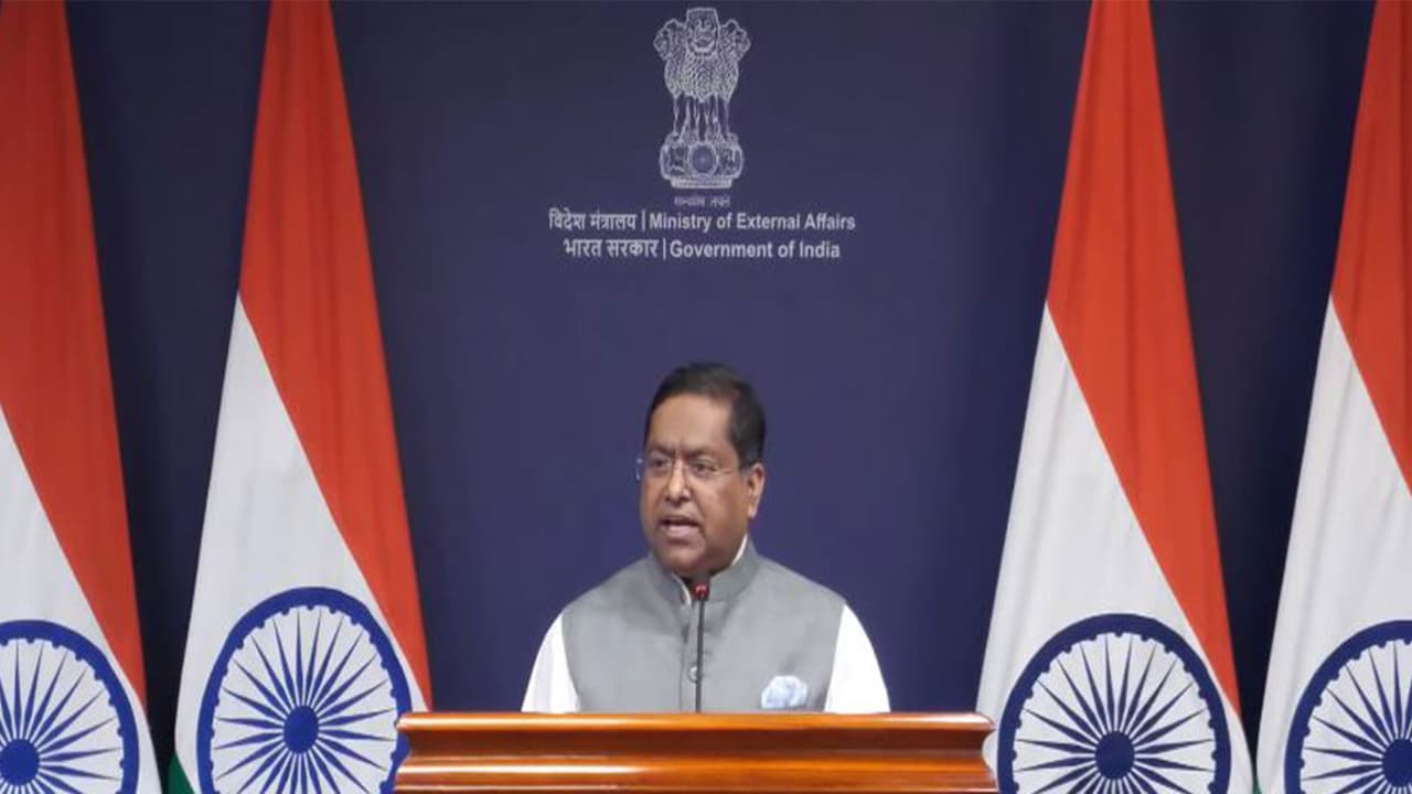 Ministry of External Affairs Spokesperson Randhir Jaiswal (Photo/Youtube@MEAIndia) Ministry of External Affairs Spokesperson Randhir Jaiswal (Photo/Youtube@MEAIndia)