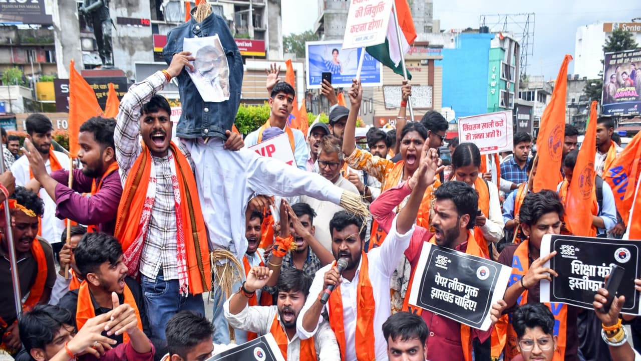 ABVP student protests (File Photo/ANI) ABVP student protests (File Photo/ANI)