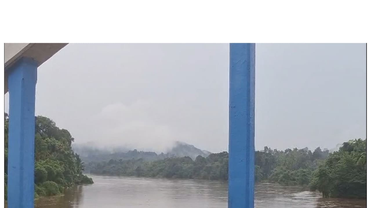 Heavy rain in Pathanamthitta (Photo/ANI) Heavy rain in Pathanamthitta (Photo/ANI)