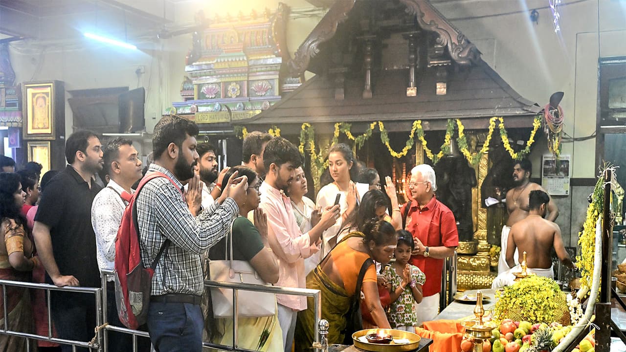 Devotees celebrating Vishu (Photo/ANI) Devotees celebrating Vishu (Photo/ANI)