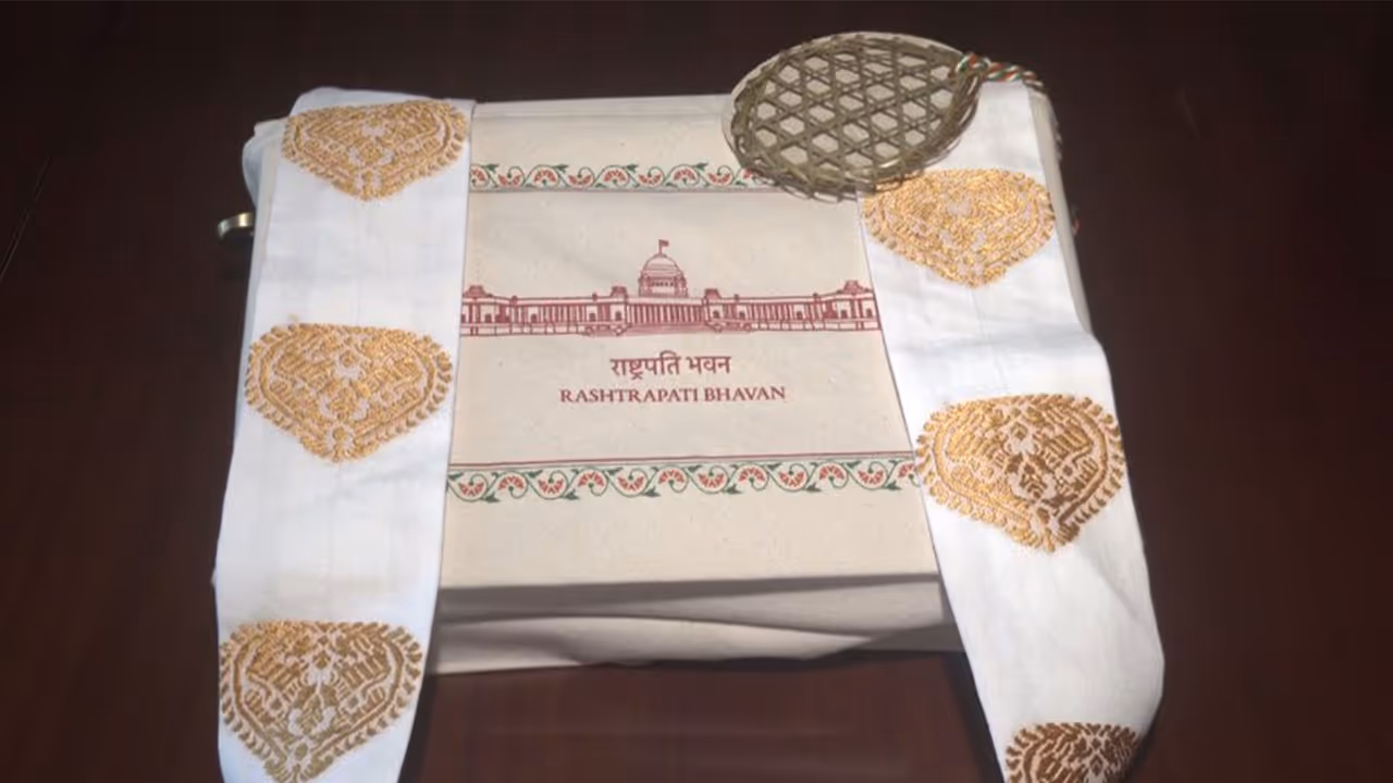 Visual of invitation for Rashtrapati Bhavan 'At Home' reception (Photo/ANI) Visual of invitation for Rashtrapati Bhavan 'At Home' reception (Photo/ANI)